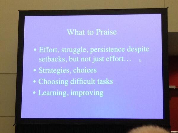 cpleister's tweet image. What To Praise: #ascd13