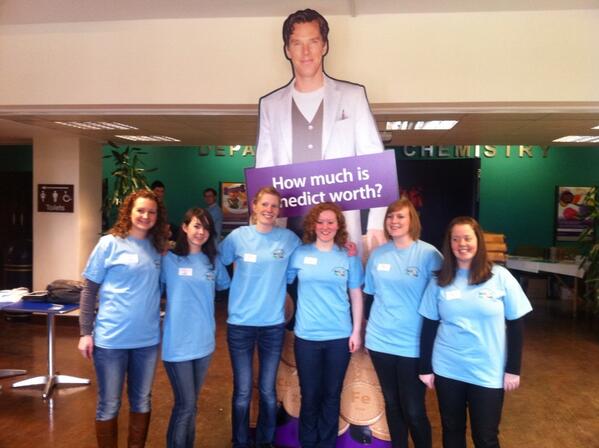 Cambridge_Uni's tweet image. RT @rsc_comms: We are ready! How much is Benedict worth? #csf2013 @emmastoye @emilyreacts @melbelle2612 @hanban20