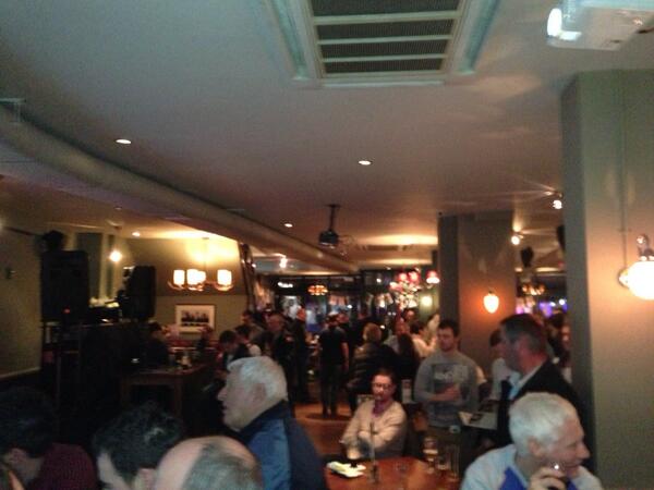 gppropertyadv's tweet photo. This is how a English pub celebrate a wales 6 nations championship win. Hahaha. http://t.co/hEuiVoMl02