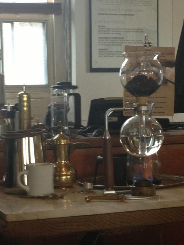 MichaelBlecher's tweet photo. Coffee vaccuum brewing demo in #MerchantsofGreenCoffee class. Coffee has 800 flavour profiles!? Who knew? http://t.co/5qZOM6F6sG