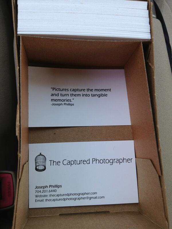 _CapturedPhoto_'s tweet photo. Got some business cards made! So stoked. 
#thecapturedphotographer http://t.co/RA3M2SHtlW