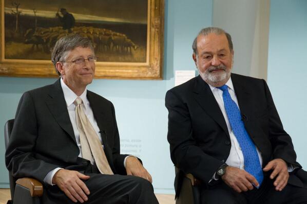 #NOW for the first time together in an interview, <a href="/carlosslim/">Carlos Slim Helu</a> and <a href="/BillGates/">Bill Gates</a> share their view on <a href="/SM2015_/">new: @SMesoamerica</a> at #IDB2013