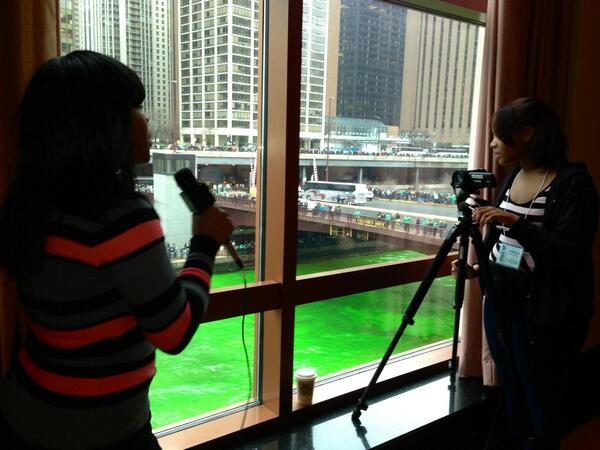 globalgirlmedia's tweet image. This is how GlobalGirl does St. Party's day #DML2013 #girls #girlshealth #global