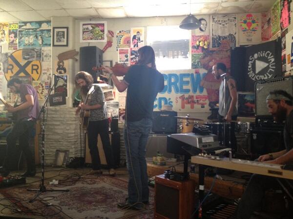 agencyjonesla's tweet image. @Lord_Buffalos getting down at #trailerspacerecords @sonicvaultatx #unofficial @sxsw #supportlocal #livemusic