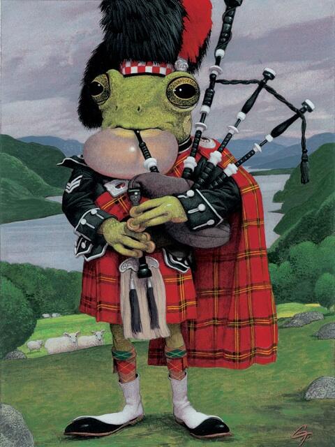 Bagpipers @ The Original Jeremiah Bullfrogs @ 4:30ish &amp; Bullfrogs Live! @ 7:30ish! Hop on in we're very Green!