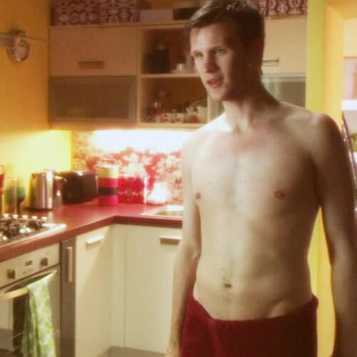 Matt Smith in a towel....nothin wrong with that! 