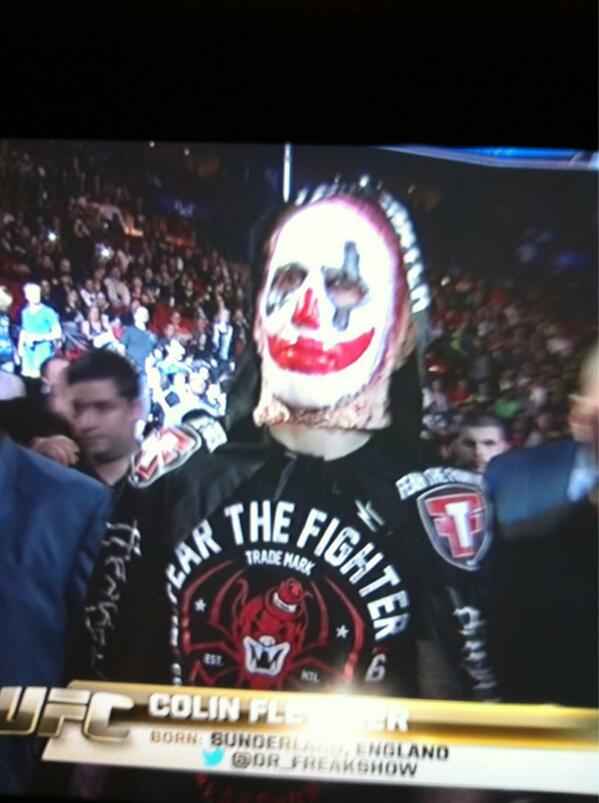 You got that right, A FREAK!  #UFC #ColinFletcher 😳😯🙈