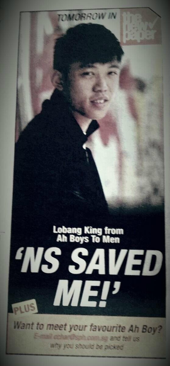 ethanology's tweet photo. @wweiliang @Lobangisation Weiliang 哥哥 on TNP tomorrow! http://t.co/5t4RFV4QBZ