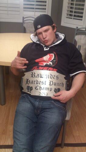 DevinSeverson's tweet photo. Stenen bar hardest punch champ was there any doubt lol http://t.co/l6SlEf0RR1
