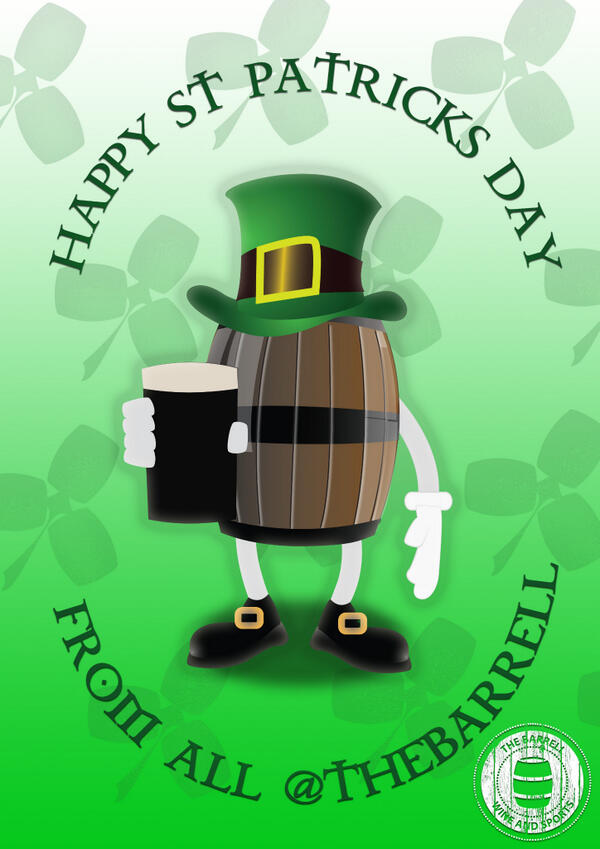 TheBarrell's tweet photo. Happy St Patricks Day!! http://t.co/7kW4u5ESz9