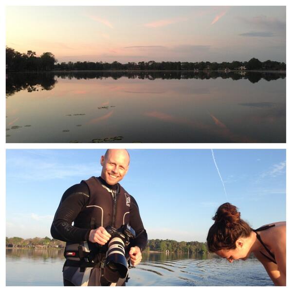 Sunrise shoot with the Swede. 55 air 55 water. Happy St Patty's Day!