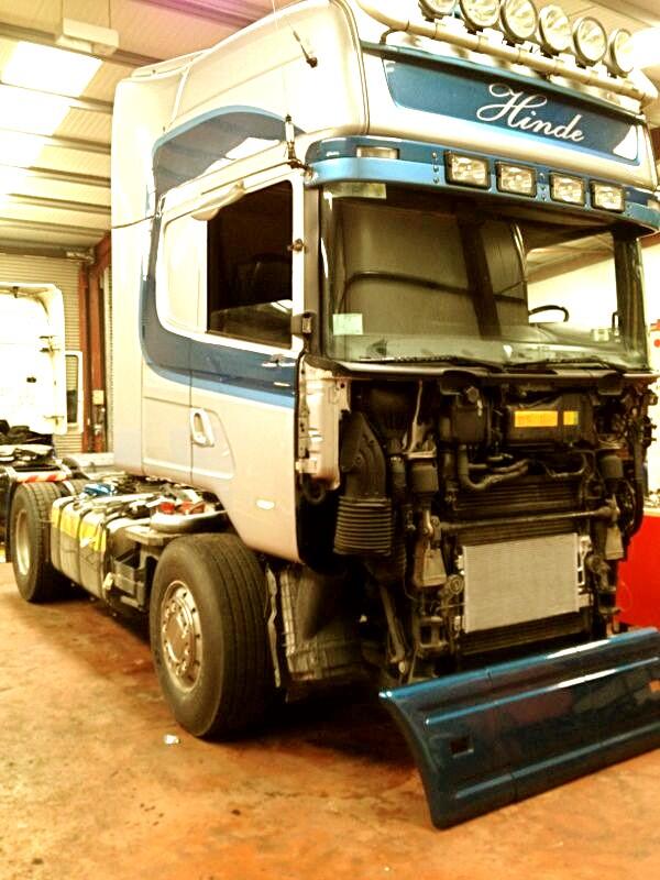 One of our #scania trucks in the workshop!! #servicetime