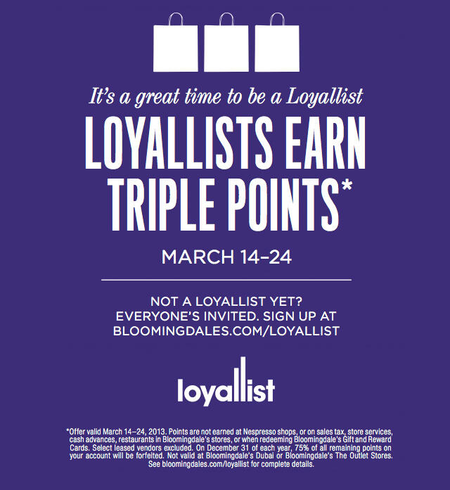 Bloomingdale's on X: Best time to shop for #Loyallists with