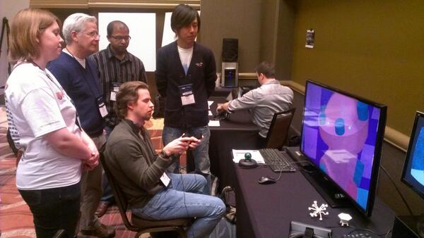 SOLOTKO's tweet image. MakeVR debut at IEEE #3DUI! 3D CAD meets natural 2 handed interface in the World Builder contest. Stay tuned...