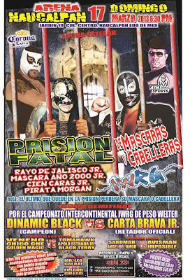 LuchaLibreblog's tweet photo. Hoy en la Arena Naucalpan #PrisiónFatal Máscaras y Cabelleras en juego http://t.co/yBhjQsyoi2