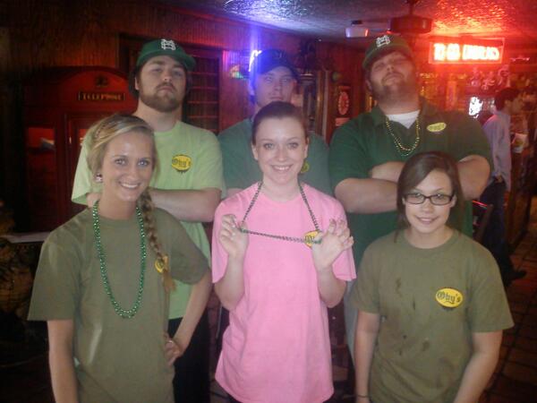 ObysStarkville's tweet image. Having fun at Oby's on Saint Patty's day #wegotgreen #fun