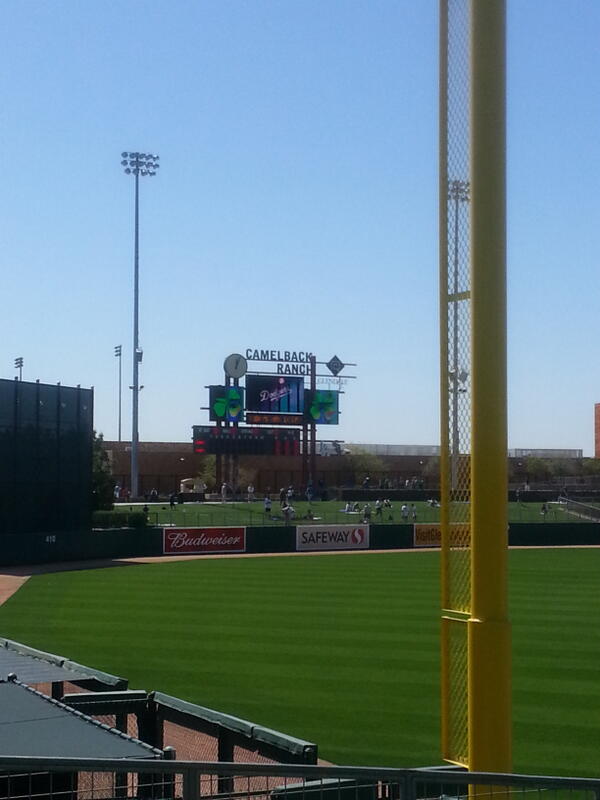 Is this heaven?  No John Kinsela this is Camelback Ranch.  <a href="/Dodgers/">Los Angeles Dodgers</a> <a href="/fieldofdreams/">ross</a>.
