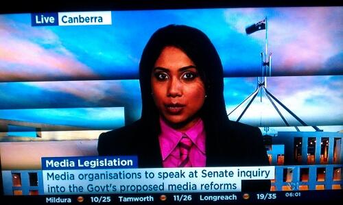 krONik's tweet image. Seen @BreakfastNews' human lollipop, #Libtika this morning? Put your shades on or you'll get a severe retinal burn!