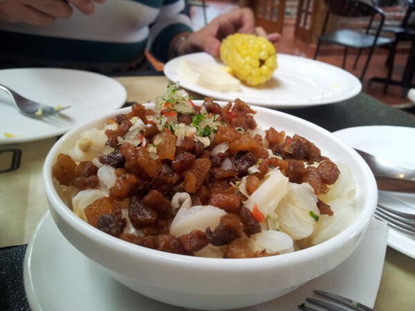 Resultado de imagen para mote con chicharron