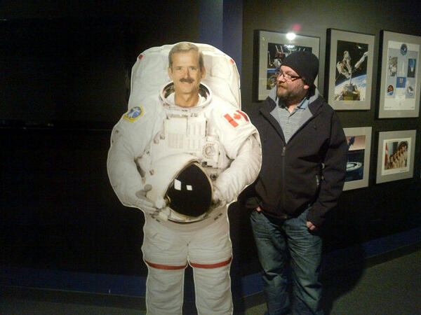 FreeJAC's tweet image. Checking out @Cmdr_Hadfield 2D at @TWoSEdm #spaceisfun #cpa
