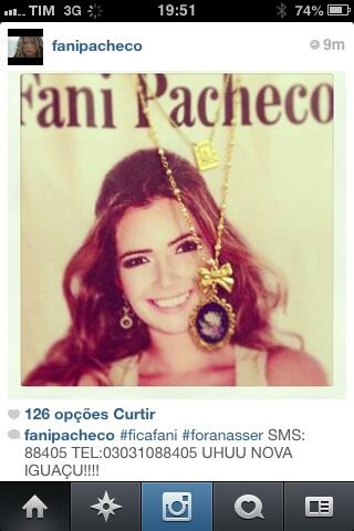 FaniPacheco's tweet photo. Bora gente ... Mandem SMS 88405!! http://t.co/AAKxphfHEy !! Não paremmmmm!! Foco no site !! #FicaFani #FORANASSER http://t.co/mxKw0428fI