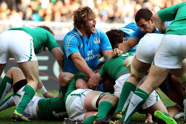 More photos from Italy v Ireland. Andrea Lo Cicero on his last appearance for Italy. Photo Tim Rogers