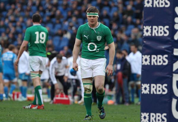 More photos from Italy v Ireland. Brian O'Driscoll at the end of it all. Photo Tim Rogers