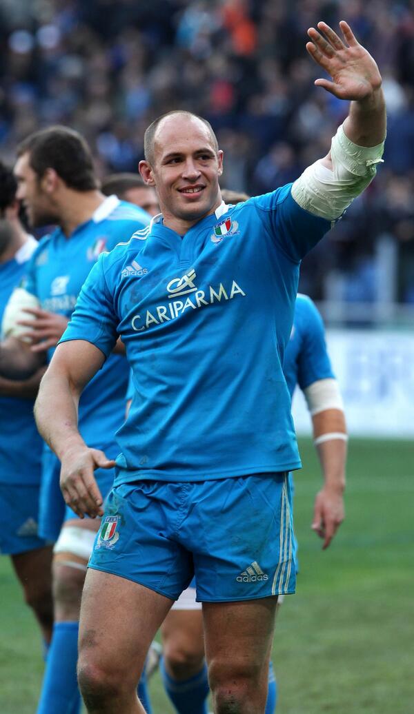 More photos from Italy v Ireland. Italy captain Sergio Parisse at the end of the match. Photo Tim Rogers