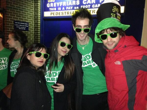 PaddyParade's tweet image. Love the Paddy Parade shades those Irish bear goggles! #paddyparade
