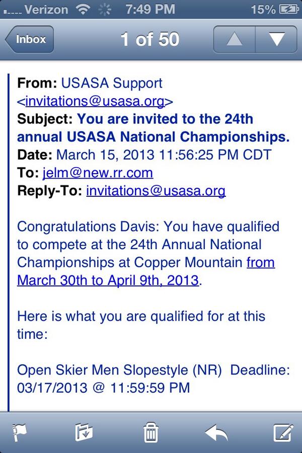 davis_elm's tweet image. Wow I&apos;m so excited that I qualified for skier nationals? #congratstome #notgoing #mulletswag