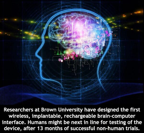 DualHelix's tweet photo. "@JoeRoganExp: The First Wireless, Implantable Brain-Computer Interface Chip
http://t.co/XJYrC8fWPR http://t.co/cxmm9b0SAK" Scary shit.