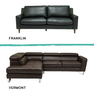 OZDesignAU's tweet photo. Which leather sofa do you prefer ? Top Franklin or Bottom Vermont ? http://t.co/0EuLofe2zK