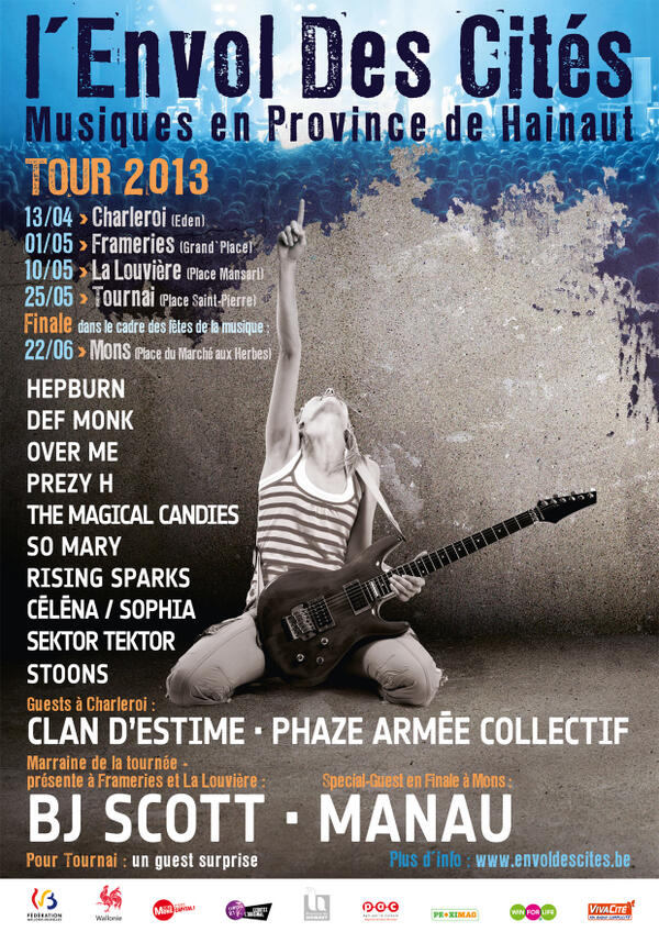 EnvolDesCites's tweet photo. C'est parti pour l'Edition 2013 de l'Envol des Cités ! #Hainaut #Musique http://t.co/Ewadk6ioxs