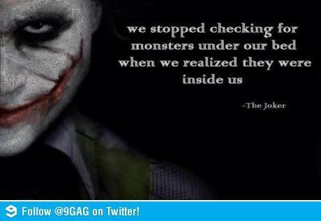 Joker's deep words... 9gag.com/gag/6753920?re… via <a href="/9GAG/">9GAG ❤️ Memeland</a>