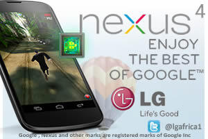 LGAfrica1's tweet image. The best Google phone ever - #LGNEXUS4