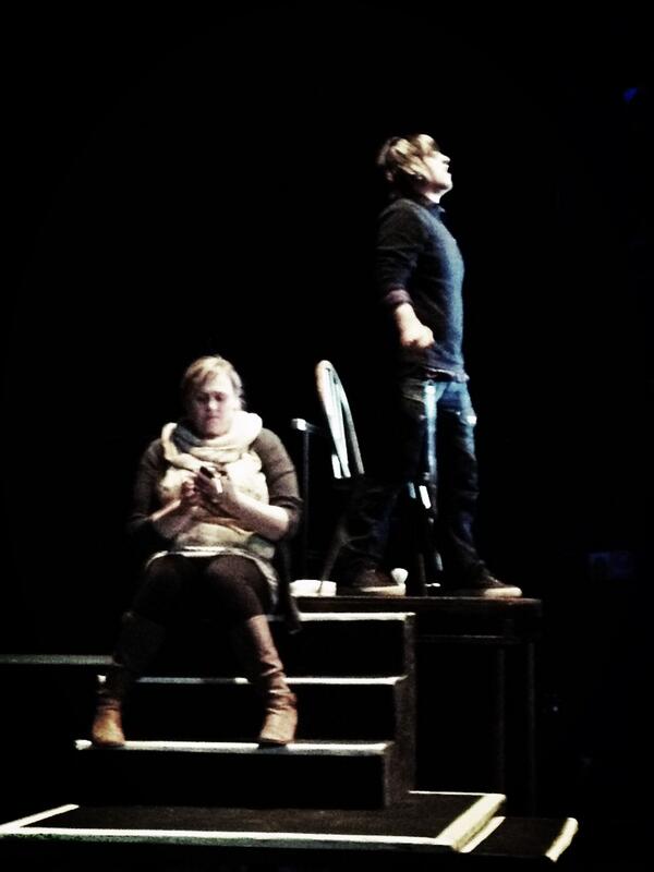 creweams's tweet photo. Sneak peak backstage at #SweeneyTodd this week!! #1dayuntilopeningnight http://t.co/YOAmC5vd1O