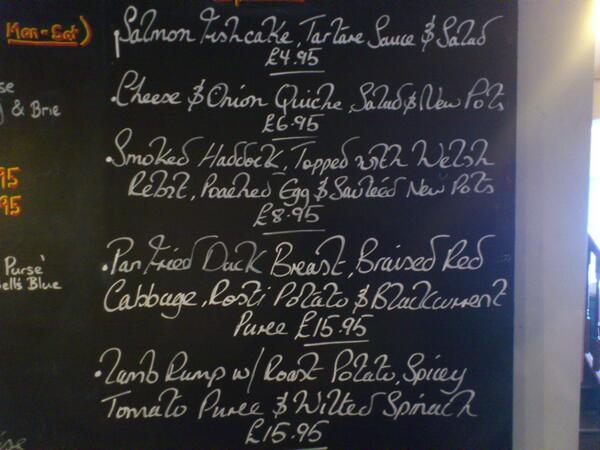 TitheBar's tweet image. Todays Specials...