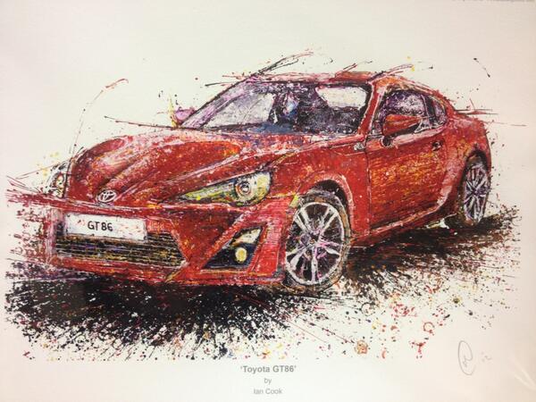 ToyotaWorldBham's tweet photo. @Popbangcolour thanks for visiting us today at Toyota World, and thanks for this fantastic artwork. #GT86 #toyota http://t.co/POghJpBWhV