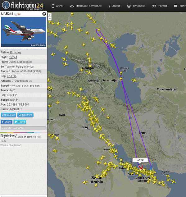 Flightradar24 tweet media