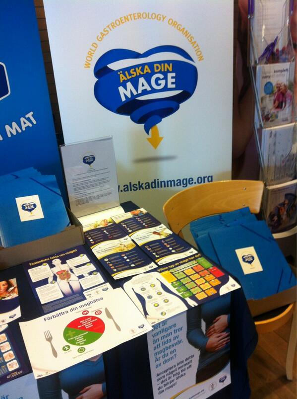 DanoneSverige's tweet photo. Premiär för Älska din mage-kampanjen på DRFs kongress: 
Råd om magen från WGO. #DRFkongress13 #alskadinmage http://t.co/qc7q9nIN4v