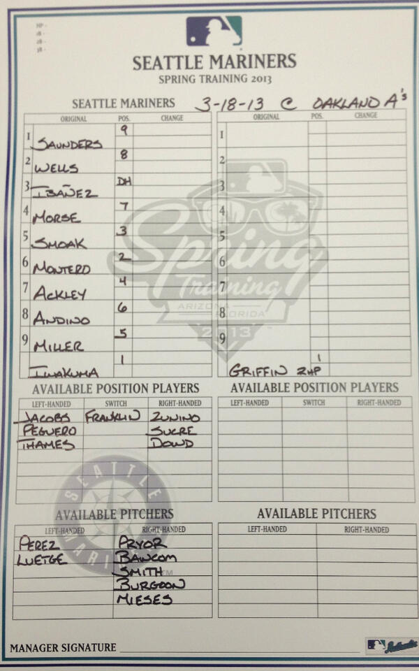 Mariners tweet picture