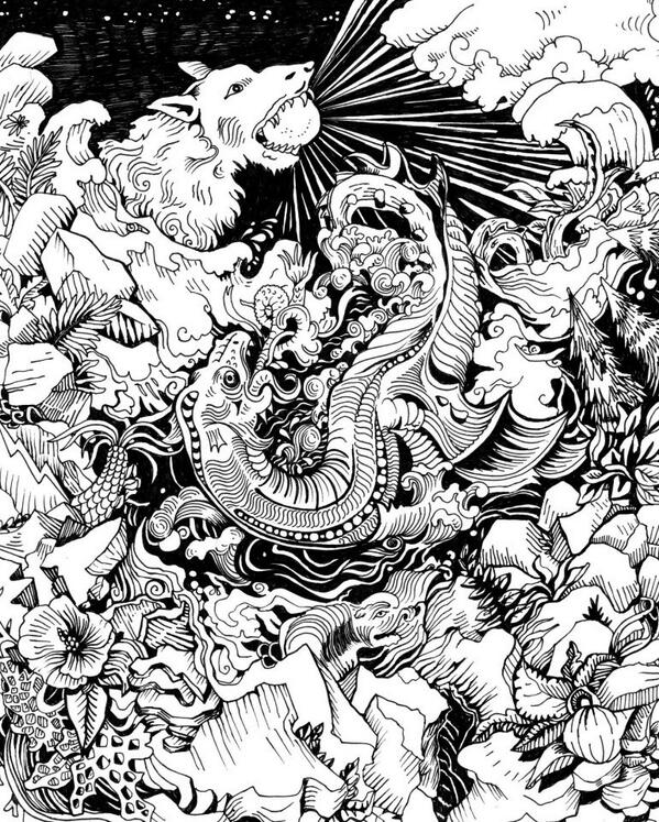 day1 of the new #apocalyptic painting in Salon Renate... although our #beastofdoom look more like #popples