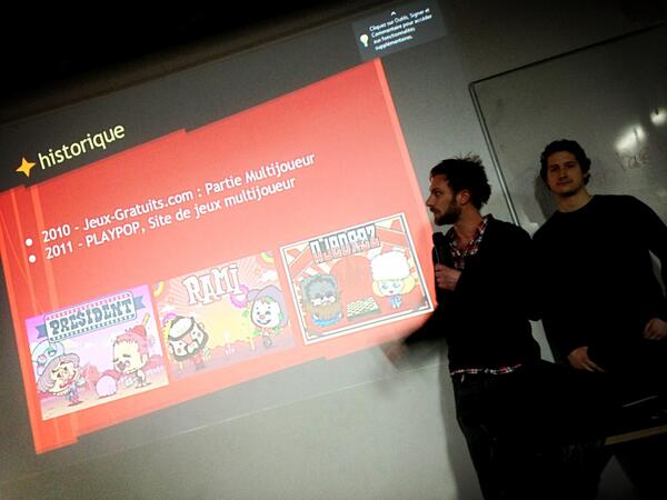 I am discovering the @pinpinteam at #flashparis cool flash gaming studio