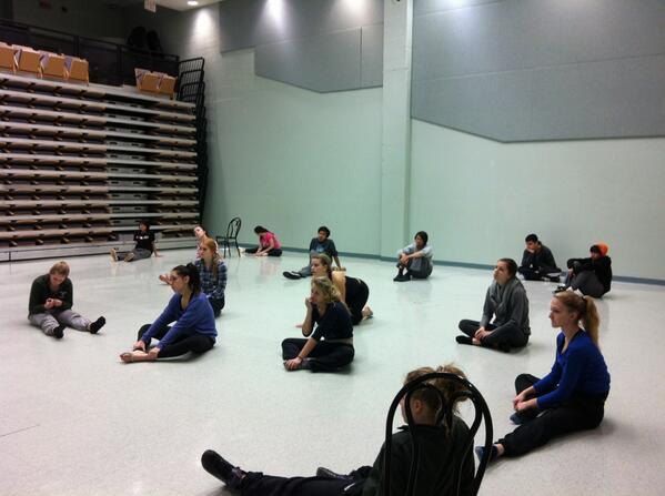 Expressions3JC's tweet photo. Dancers getting final pointers :) http://t.co/vGag56skFd