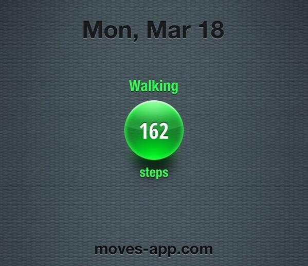 Trying out Moves app moves-app.com