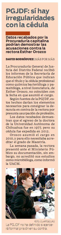 ElTrendin's tweet image. “@Aquilez_Boy: @Mienio PGJDF: sí hay irregularidades con la cédula (de Esther Orozco) #UACM #DusselRectorUACM http://t.co/LqT0YvH5jW” #DF