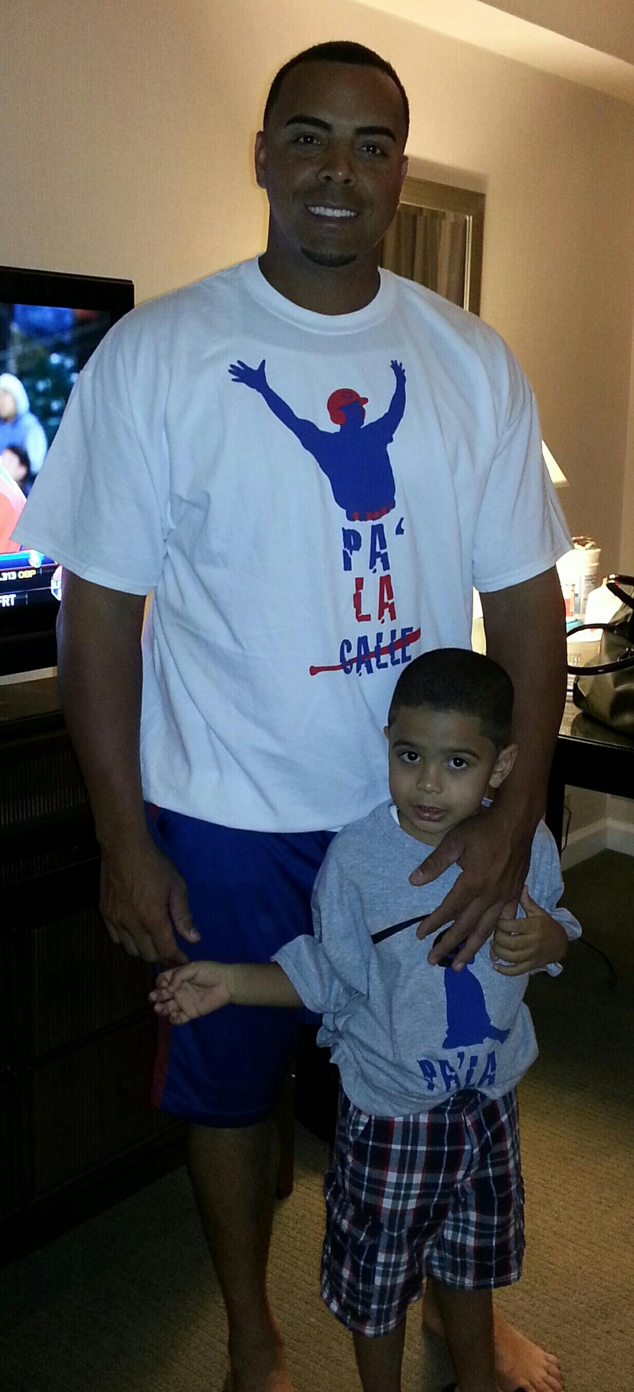 G on X: Nelson Cruz and son donning @DestinedApparel PA' LA CALLE!   / X