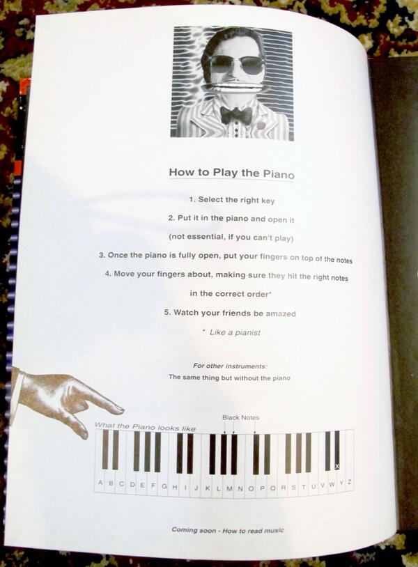 LAOpera's tweet image. How to play the piano #PythonStyle #Brilliant RT @mlaffs @mormolyke: I like these Monty Python instructions: