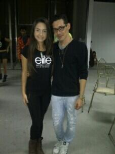 EMLC_2013's tweet photo. Dos personas de las familia elite la srta @annydfaria  modelo mejor fotognica con el diseñador @GesMenV http://t.co/ueElE4St3B