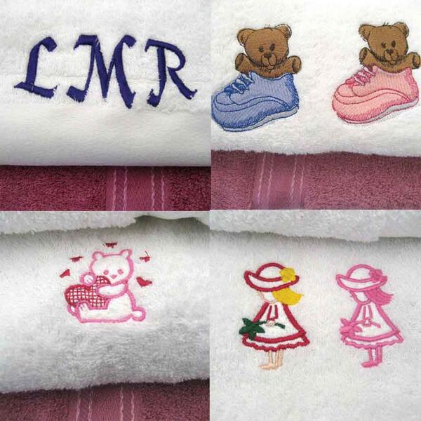 Embroidered towels by brodwaith, high quality towels embroidered for hospitality or personal - make wonderful gifts